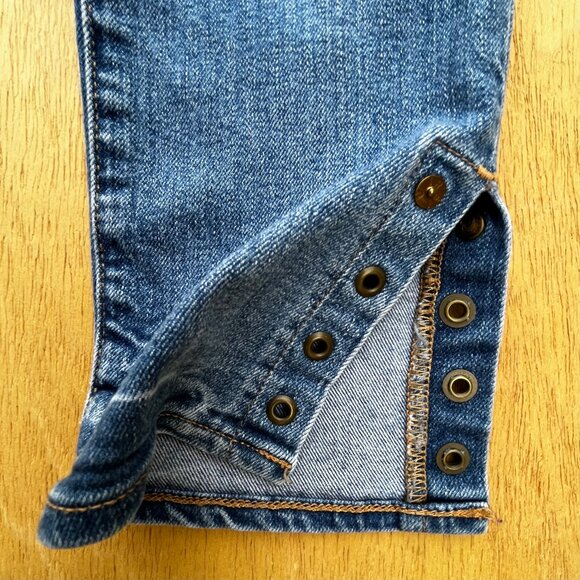 TRUE RELIGION CASEY LOW RISE SUPER SKINNY CROP WOMEN’S JEANS sz 26 Stretch - Picture 4 of 16